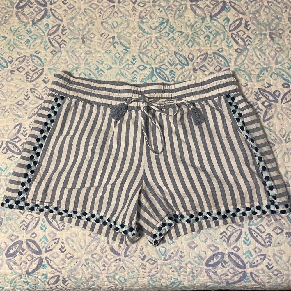 Vineyard Vines Linen Blend Tie Waist Shorts